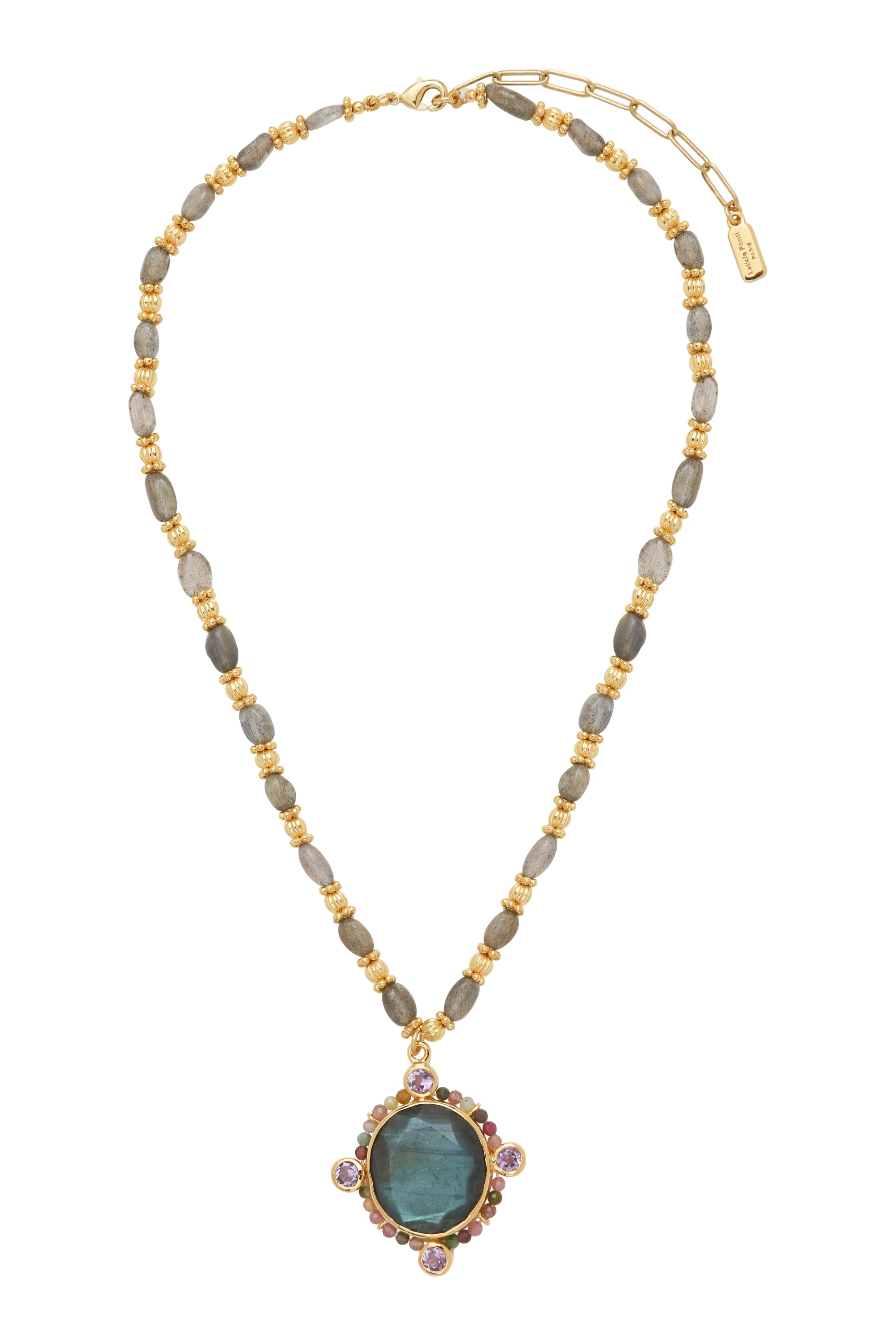 Collier Ancien En Pierre - Longueur 40 Cm, Référence N°421